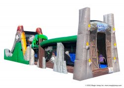 50ft jurassic park 50ft obstacle Course/ Slide (Wet or Dry)