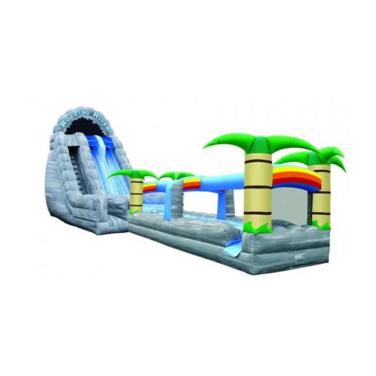 22ft High 56ft long  2 Lane Roaring River Water Slide